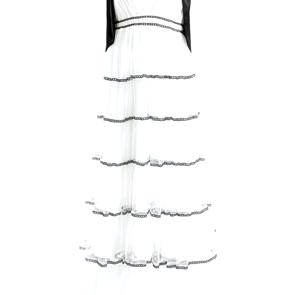 Chic Black and White gown Alice +Olivia